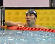 茨城国体　萩野復活Ｖならず